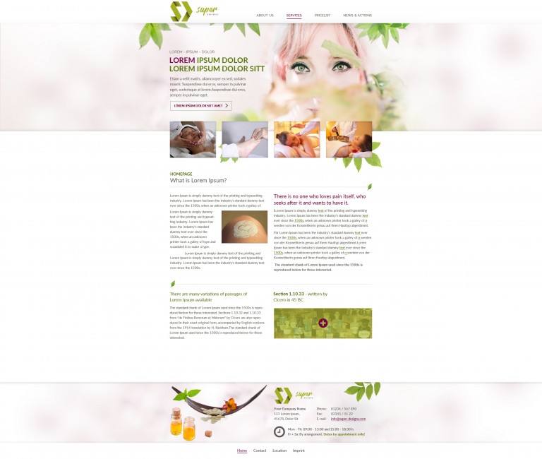 SPA and Massages Friendly HTML Template
