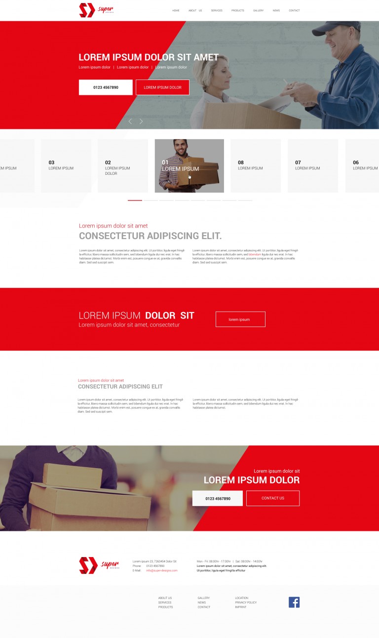 Red Success Business HTML Template