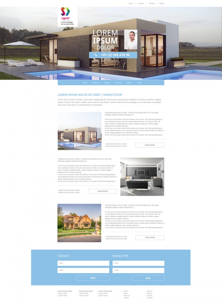 Dream Building PSD Template