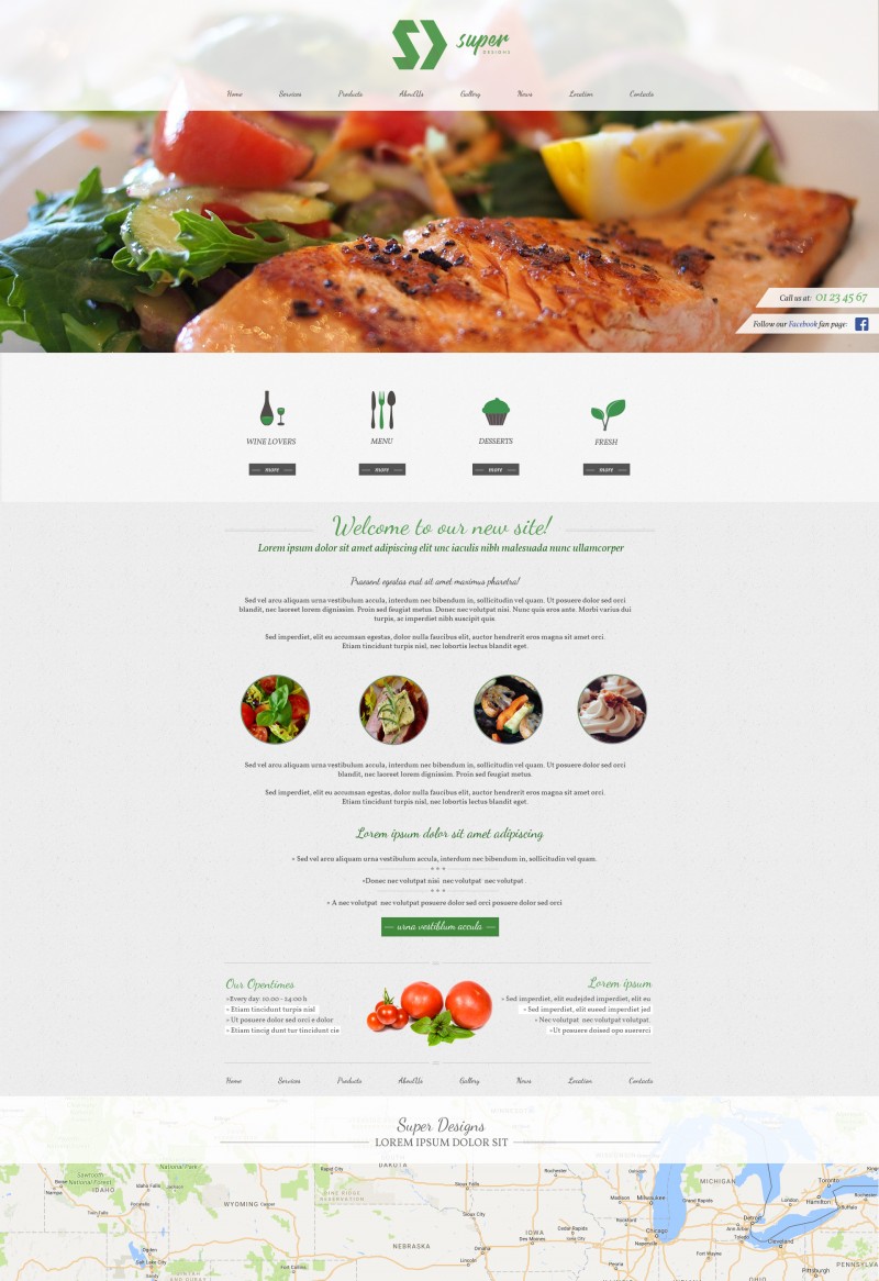 Delicious Restaurant HTML Template