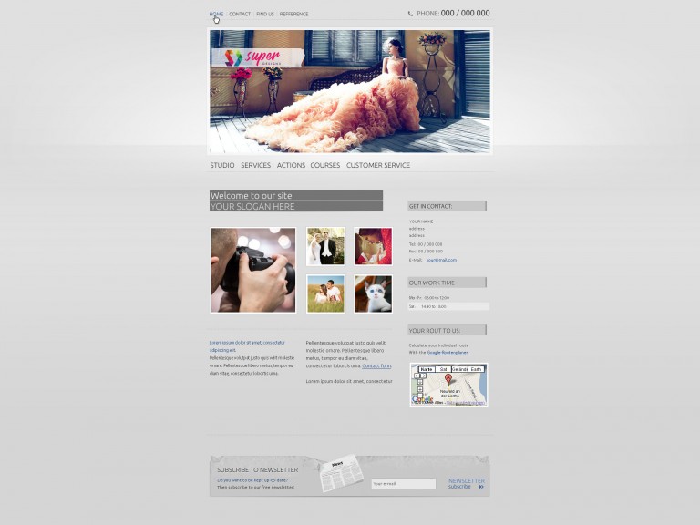 Photographer / Photo studio PSD template