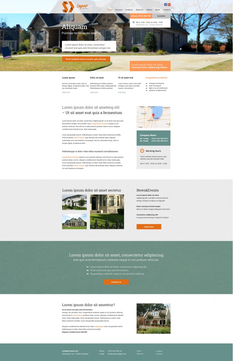 Imagination Building PSD Template