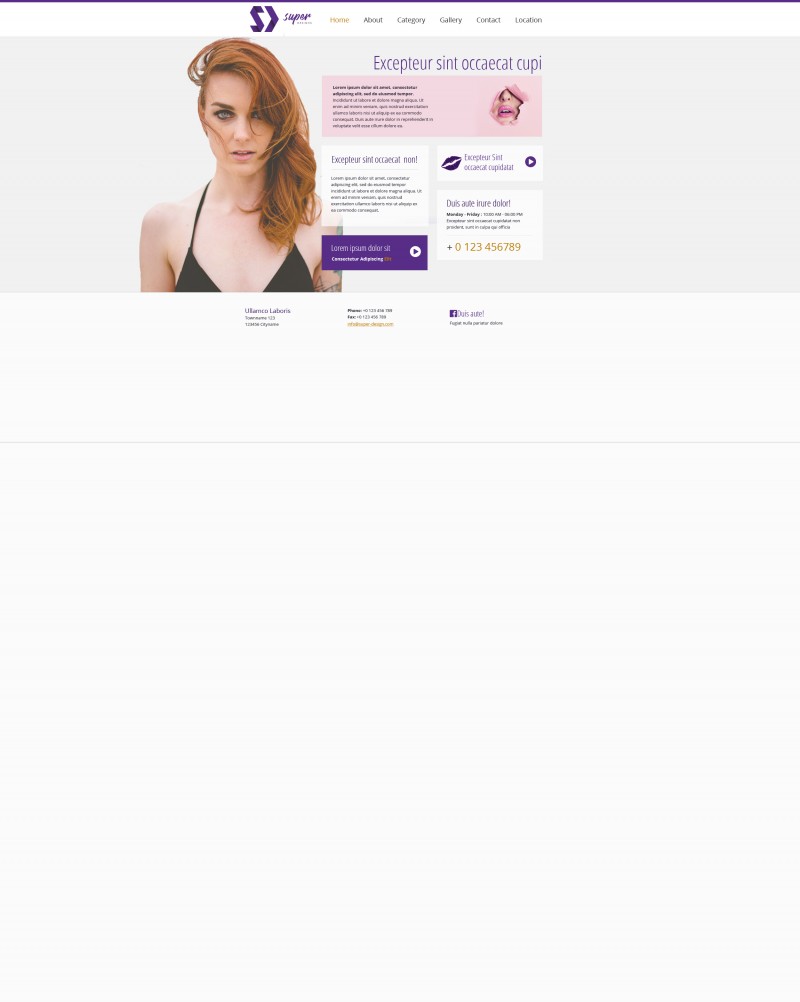 Simple Hair & Makeup HTML Template