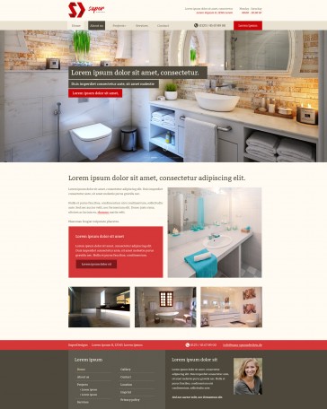Bathrooms / Sanitary Wares HTML Template