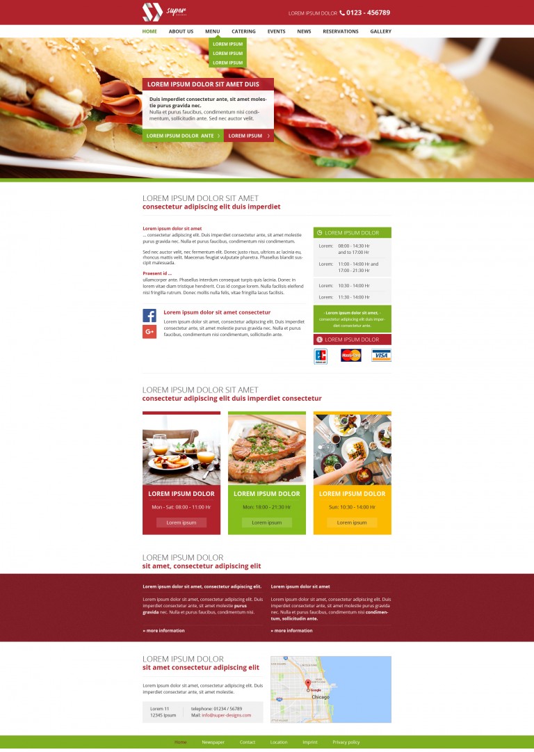 Sandwich Box PSD Template