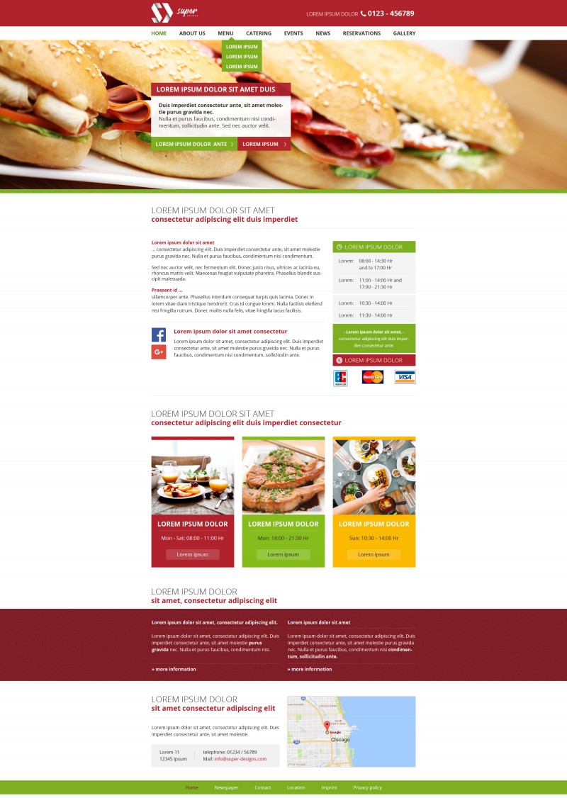 Sandwich Box PSD Template