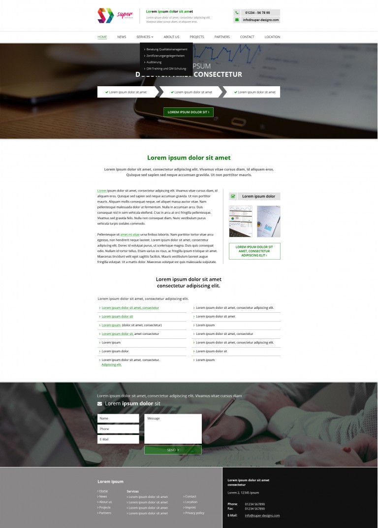 Erfolg Business PSD Template