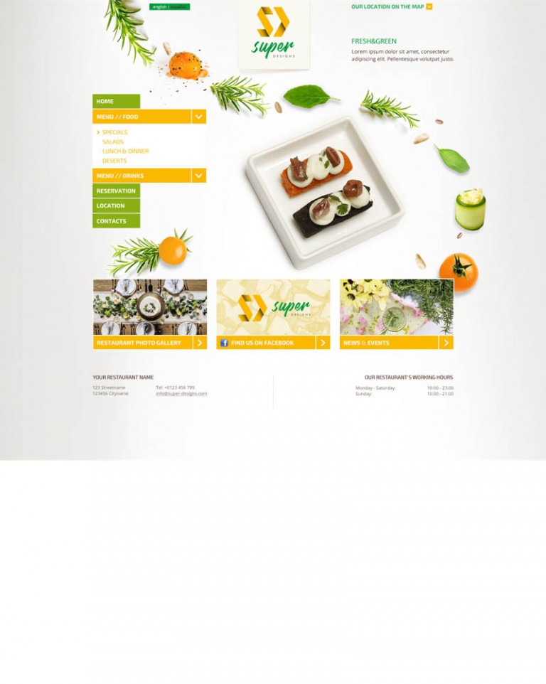 Fresh & Green HTML Template 