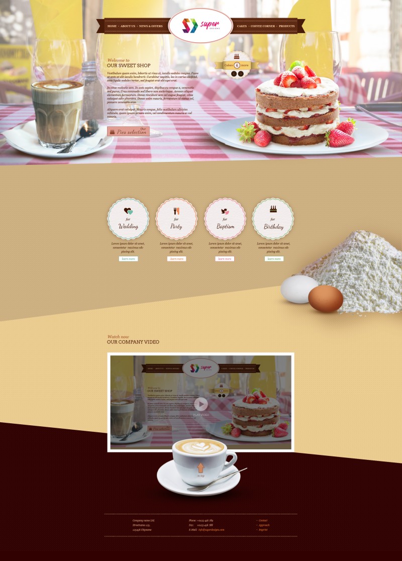 Pastry Cafe Tasty HTML Template
