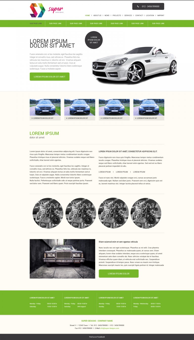  Automotive PSD Template