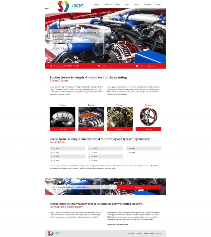 Car Tuning Auto HTML Template