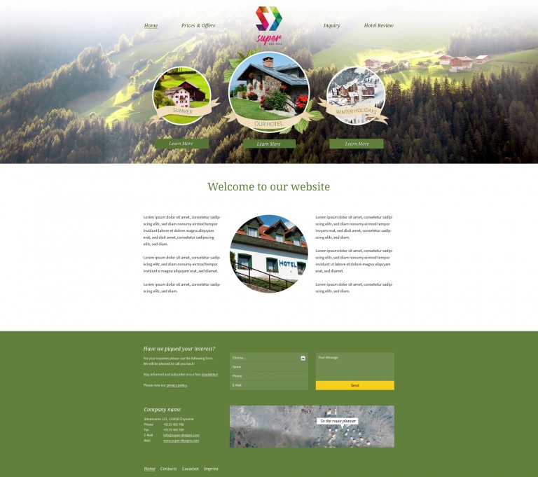 Mountain Rest House HTML Template