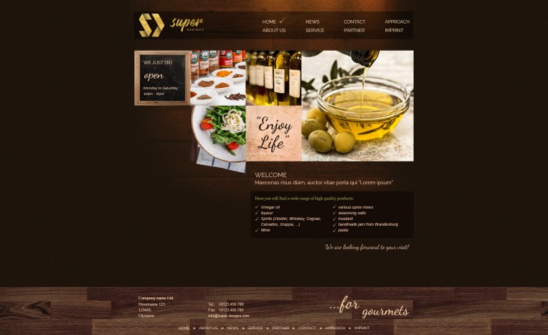  Enjoy Life RESTAURANT HTML Template