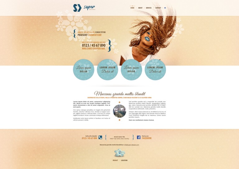 Bambooo PSD template