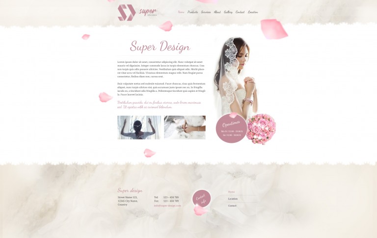 Rose ashes Fashion HTML template