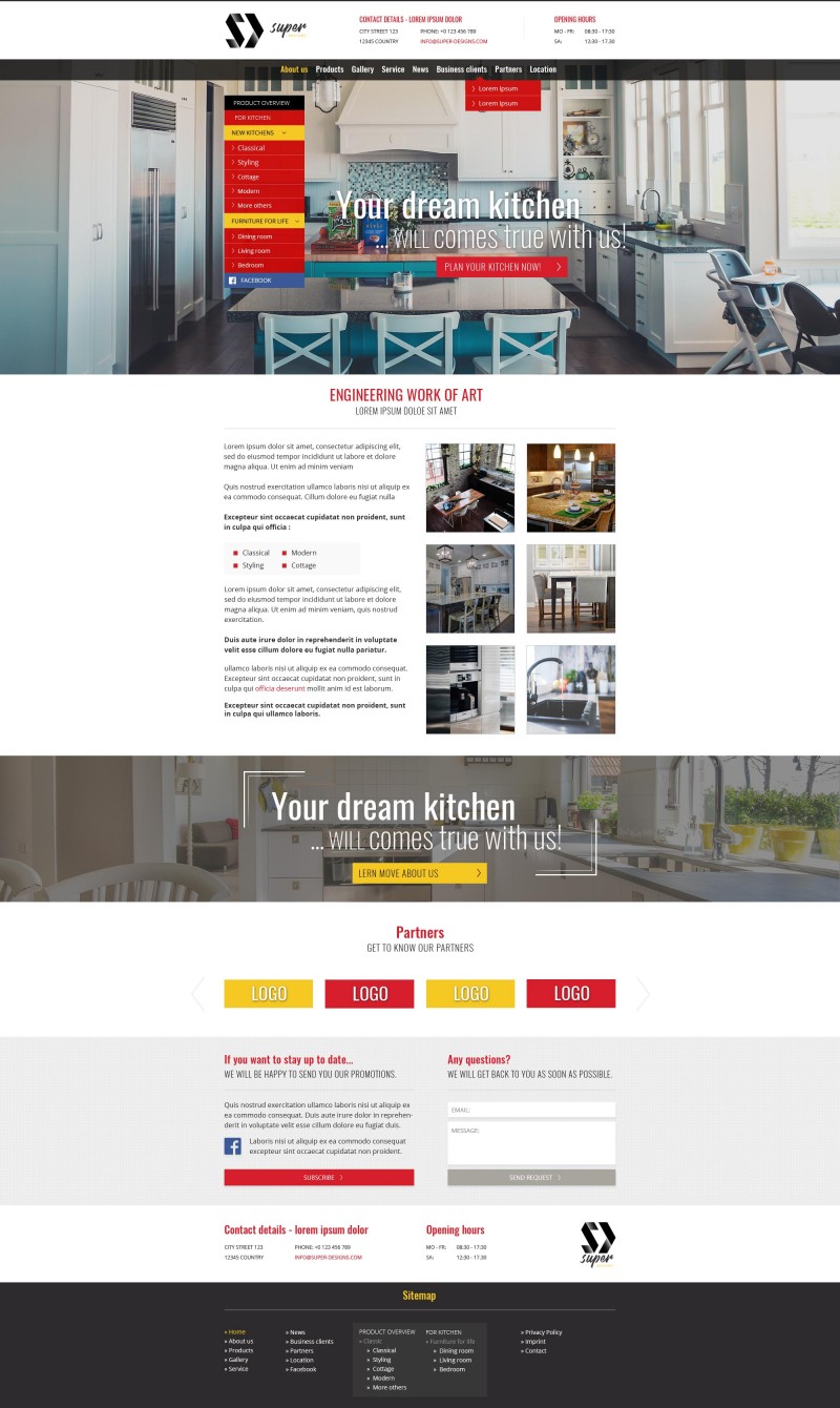 Prizma Furniture PSD template