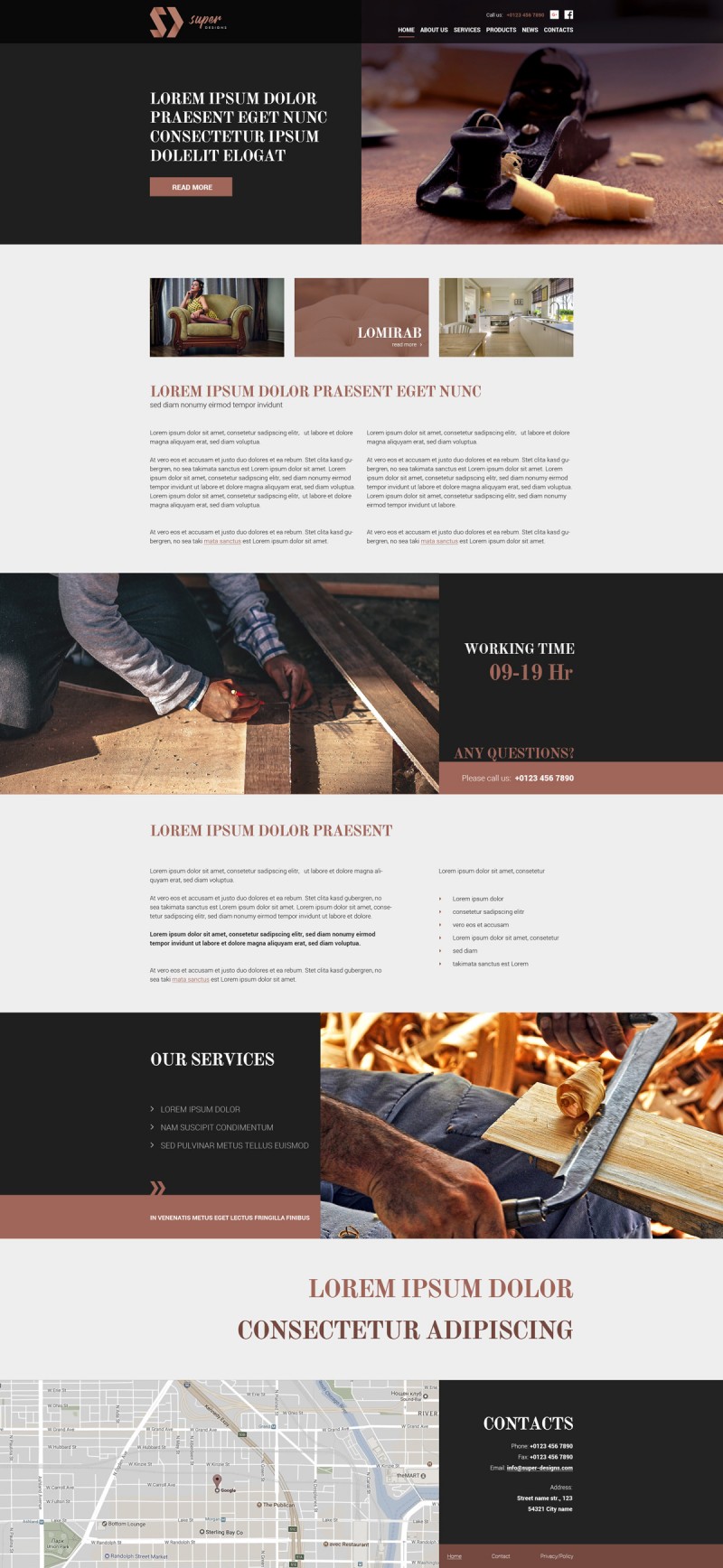 Carpentry Repairs HTML template