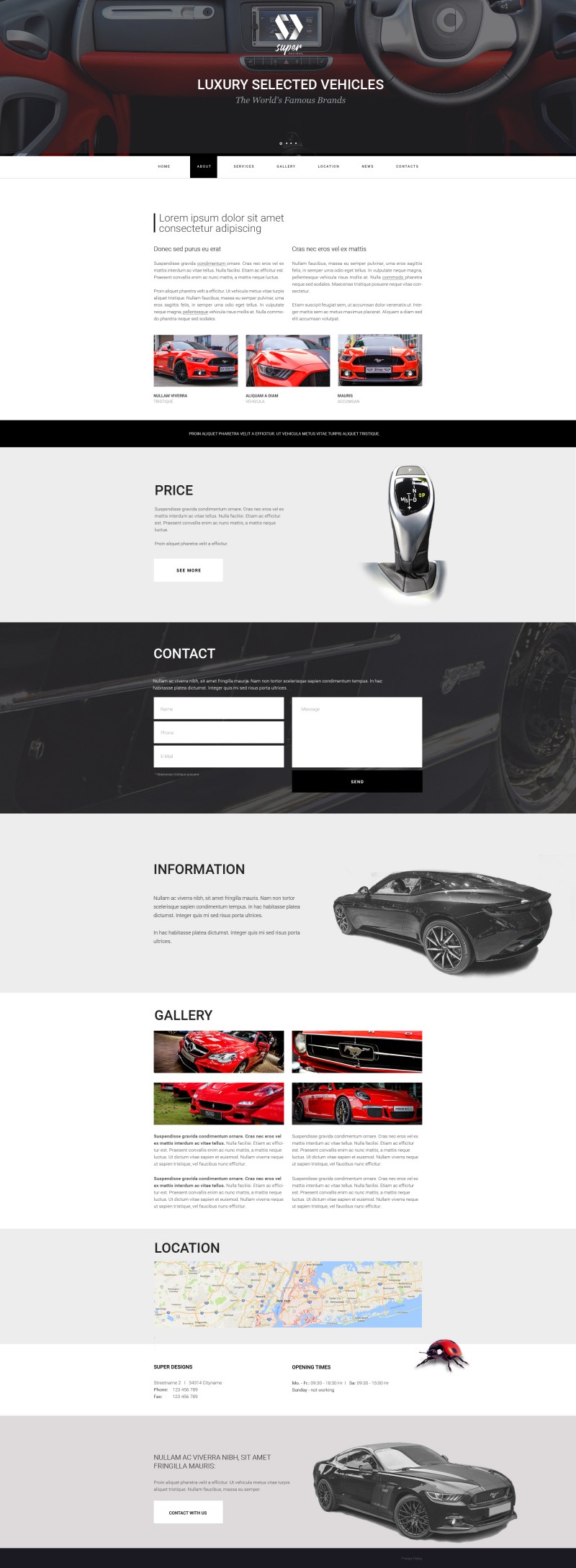 Luxury selected vehicles AUTO HTML template